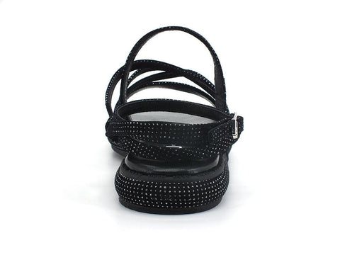 LIU JO Amelia 06 Sandalo Glitter Black SA2069PX164 - Sandrini Calzature e Abbigliamento