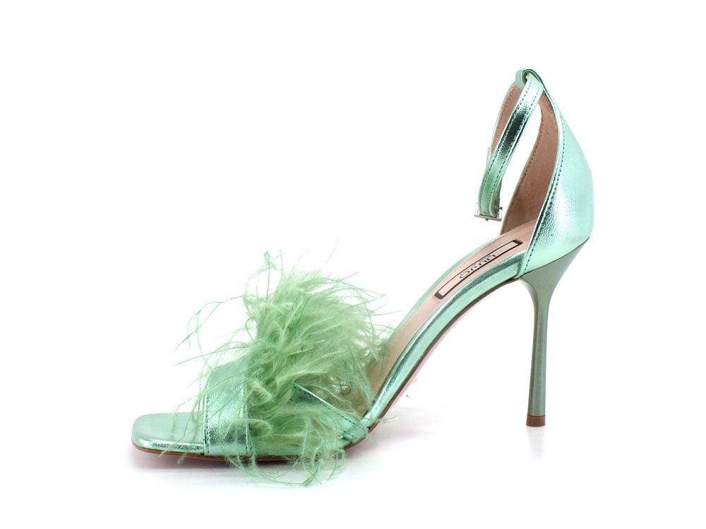 LIU JO Camelia 2 Sandalo Metallic Verde Mint SXX621P0291 - Sandrini Calzature e Abbigliamento