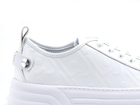 LIU JO Cleo 01 Sneaker Calf Leather White BA2047P0102 - Sandrini Calzature e Abbigliamento