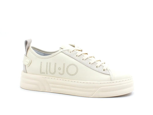 LIU JO Cleo 01 Sneaker Cow Suede Sneaker Milk BA2047EX050 - Sandrini Calzature e Abbigliamento