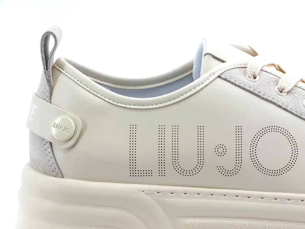 LIU JO Cleo 01 Sneaker Cow Suede Sneaker Milk BA2047EX050 - Sandrini Calzature e Abbigliamento