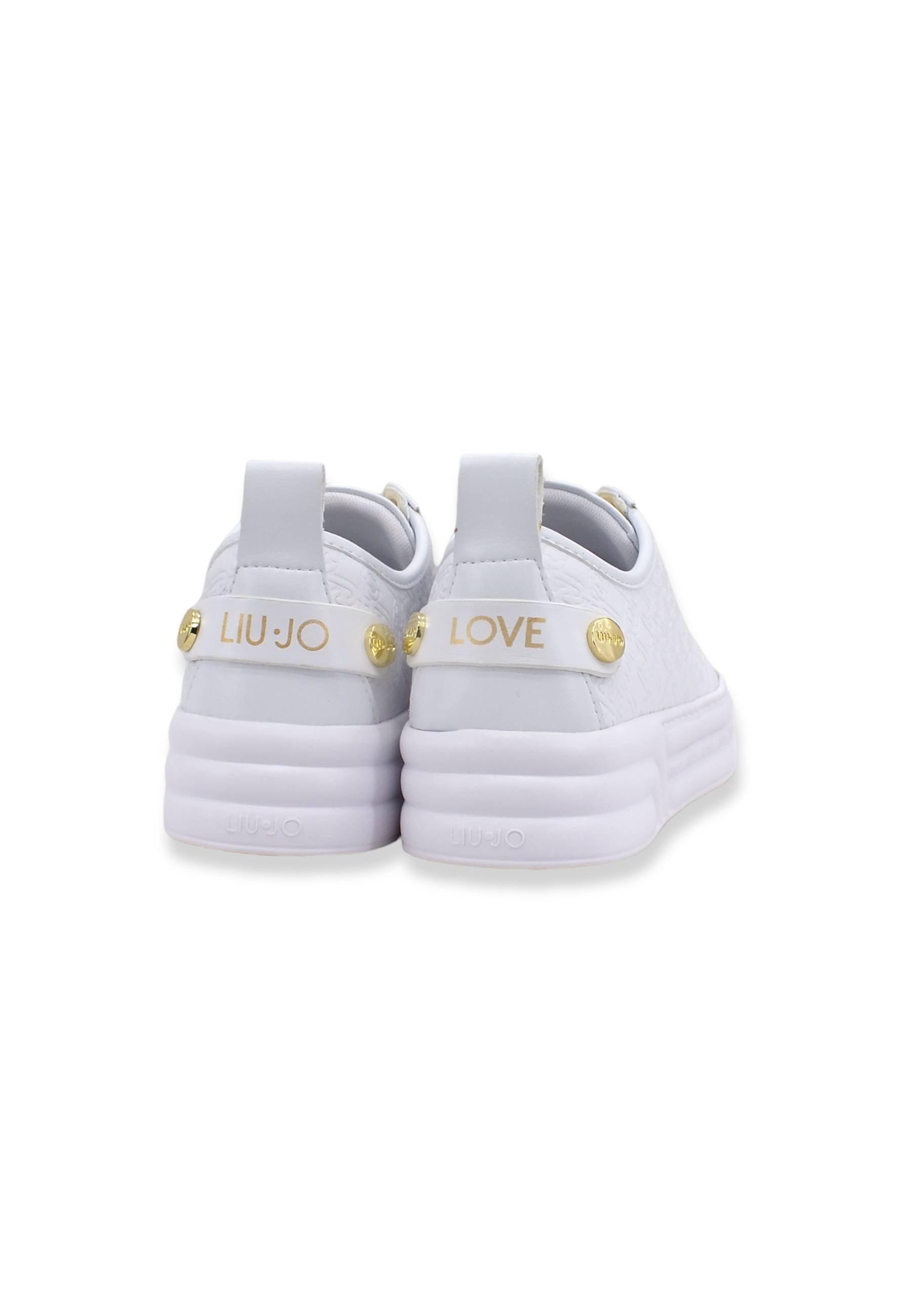 LIU JO Cleo 02 Sneaker Senza Lacci Platform Donna White BF2081PX144 - Sandrini Calzature e Abbigliamento