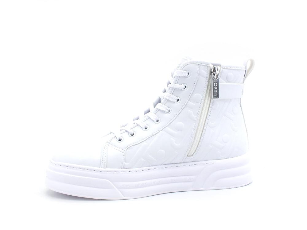 LIU JO Cleo 05 Sneaker Mid Loghi White BA2041EX014 - Sandrini Calzature e Abbigliamento