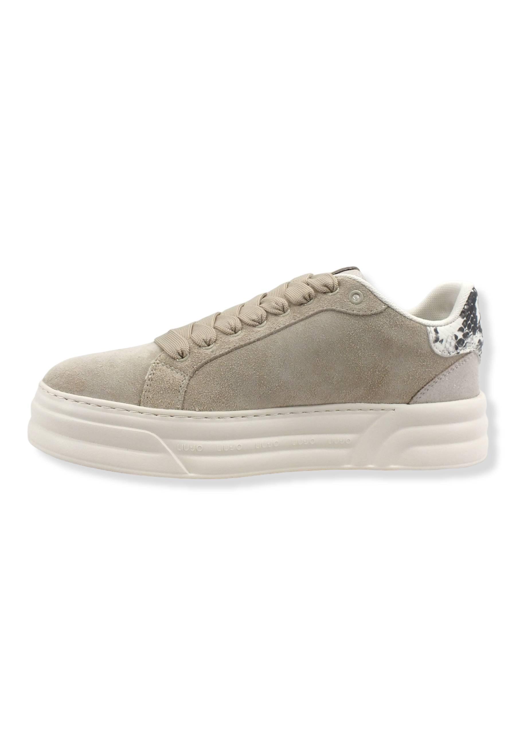 LIU JO Cleo 09 Sneaker Donna Beige Daino BF2075PX002 - Sandrini Calzature e Abbigliamento