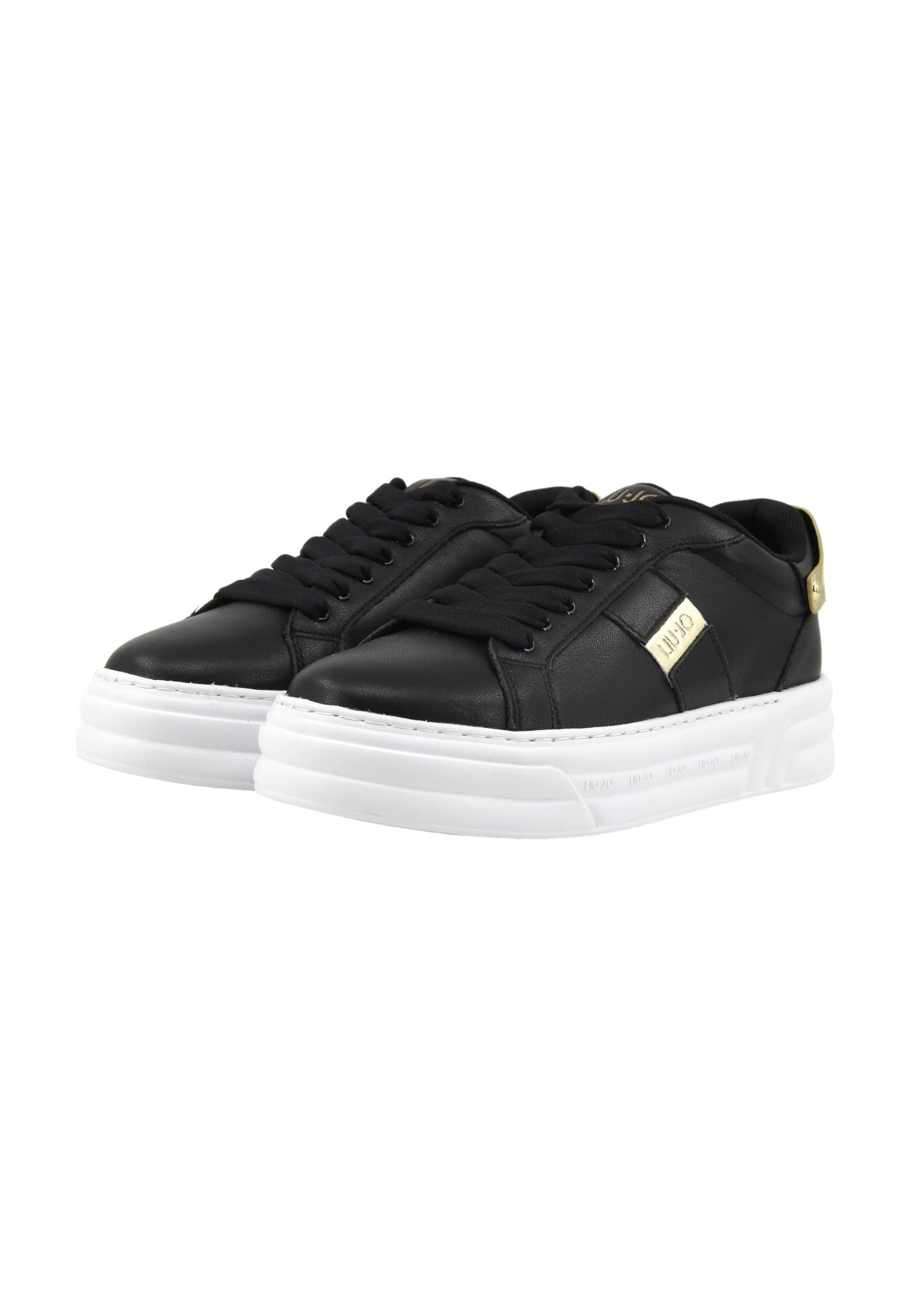LIU JO Cleo 29 Sneaker Donna Black Gold BA4017PX179 - Sandrini Calzature e Abbigliamento