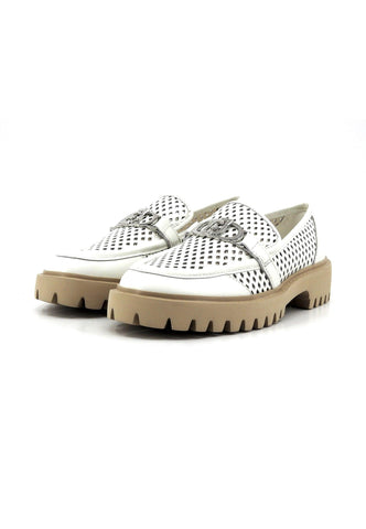 LIU JO Cora 02 Mocassino Donna White SA4047PX132 - Sandrini Calzature e Abbigliamento