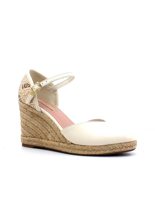 LIU JO Damita 01 Sandalo Zeppa Donna Beige Butter SA3087EX111 - Sandrini Calzature e Abbigliamento