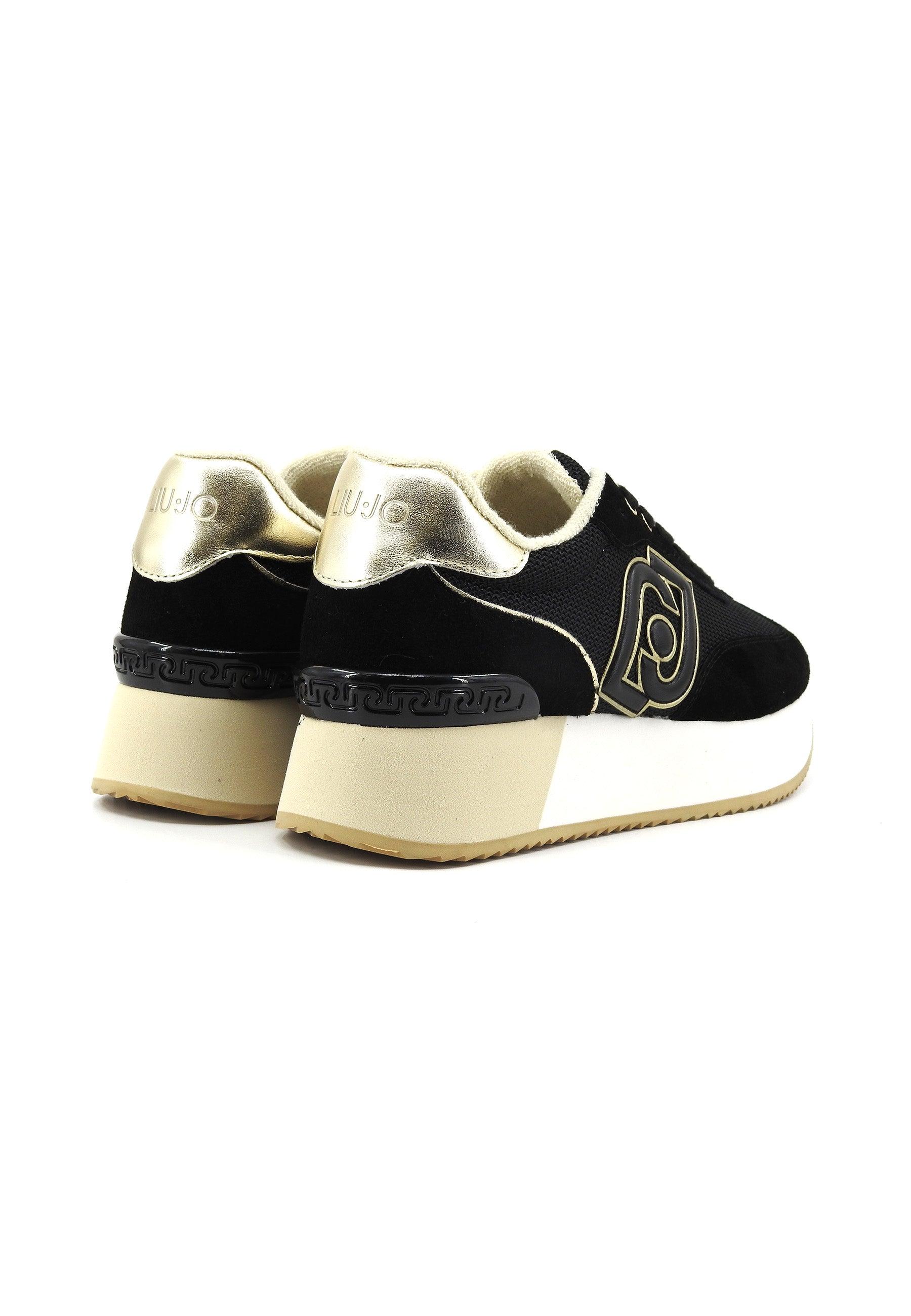 LIU JO Dreamy 02 Sneaker Donna Black Gold BA4081PX031 - Sandrini Calzature e Abbigliamento