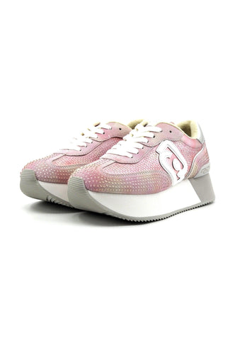 LIU JO Dreamy 02 Sneaker Donna White Pink BA4081PX485 - Sandrini Calzature e Abbigliamento