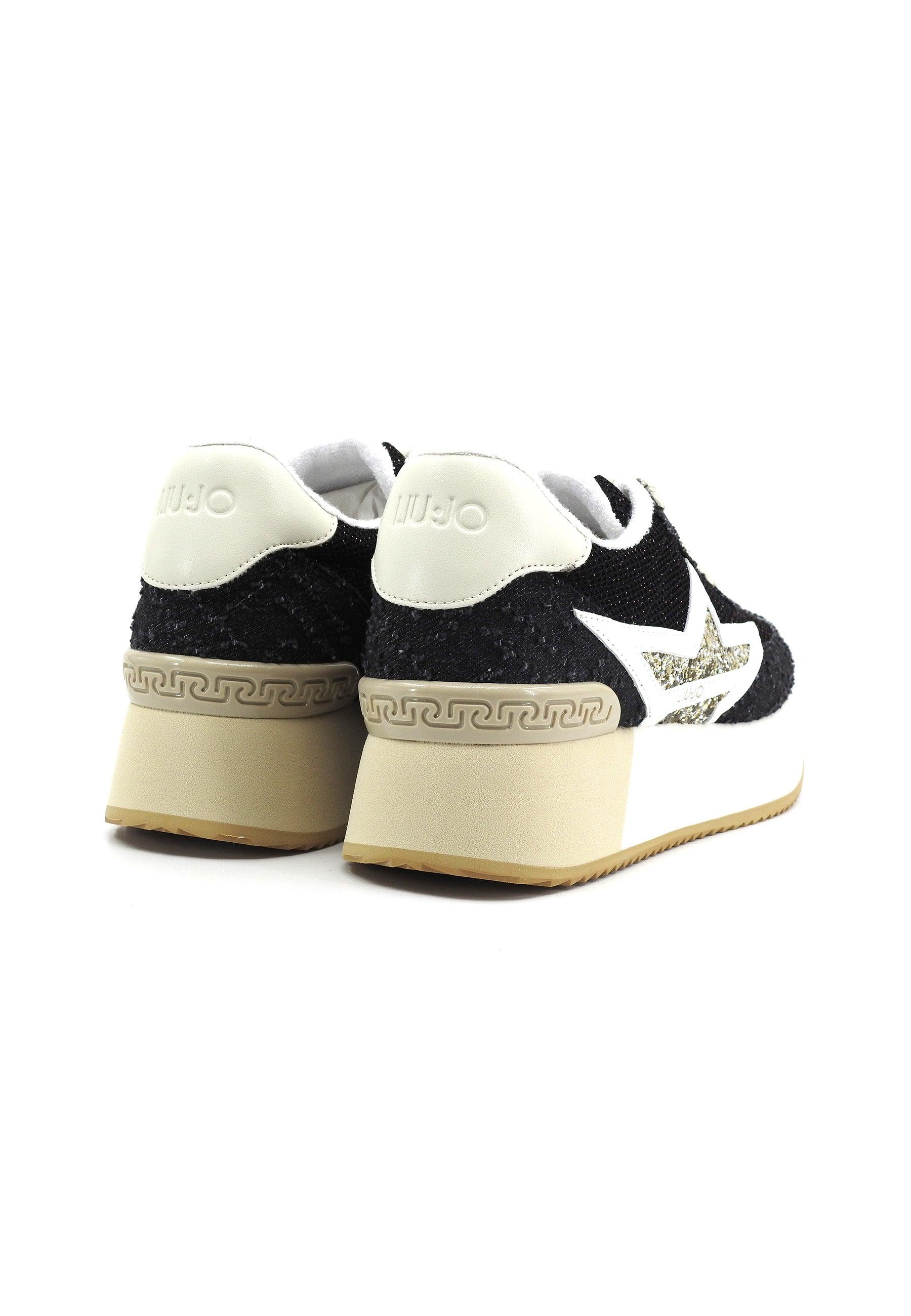 LIU JO Dreamy 03 Sneaker Donna Black Gold BA4083TX404 - Sandrini Calzature e Abbigliamento