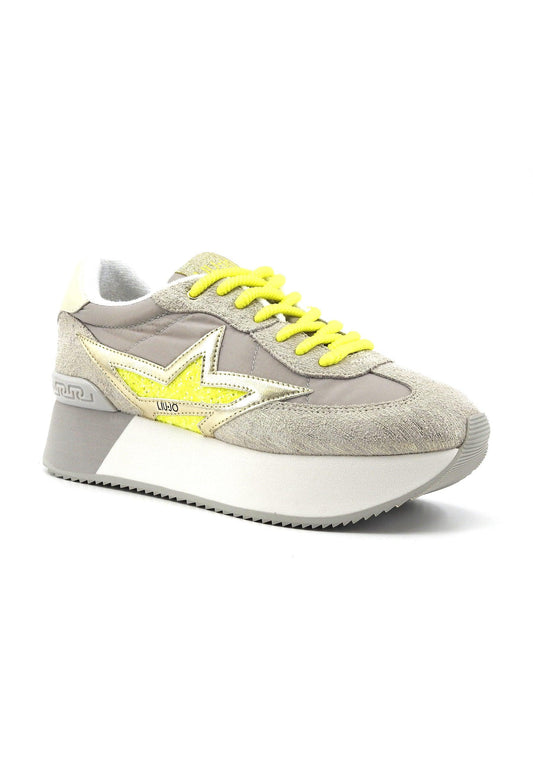 LIU JO Dreamy 08 Sneaker Donna Gold Loft Tellow Fluo BA4083PX480 - Sandrini Calzature e Abbigliamento