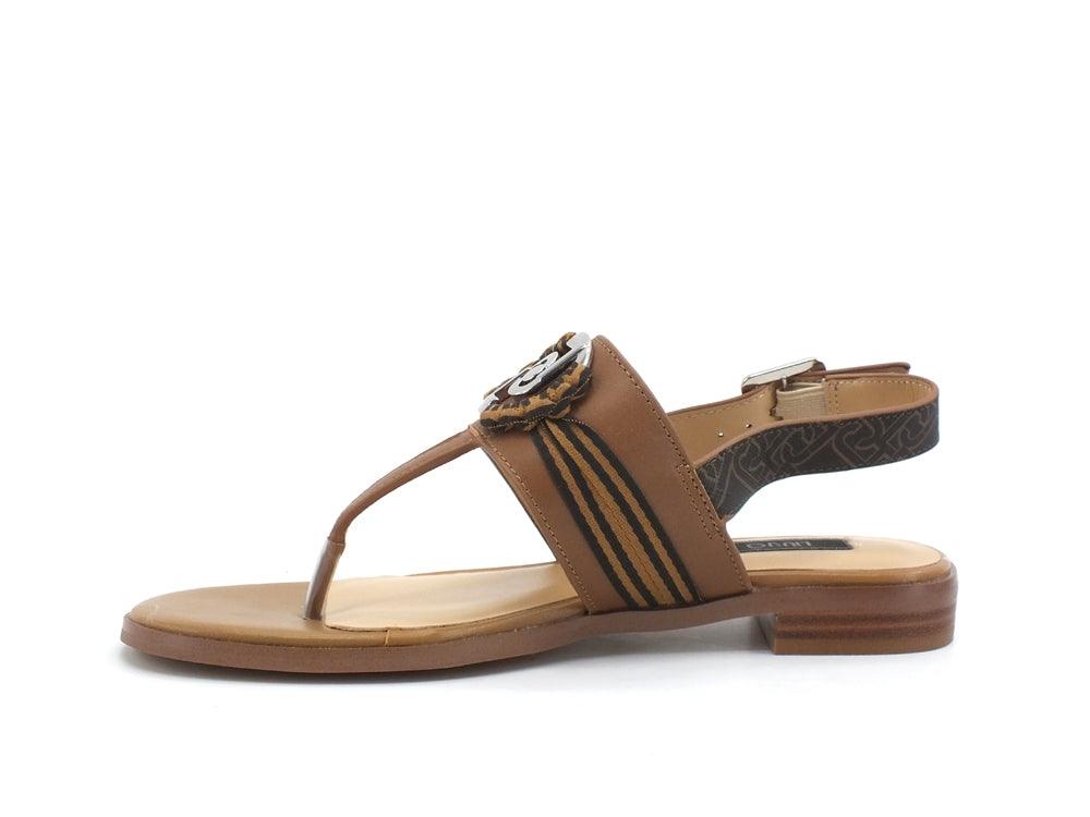LIU JO Erin 1 Sandalo Infradito Logo Fascia Tan SA1039PX141 - Sandrini Calzature e Abbigliamento