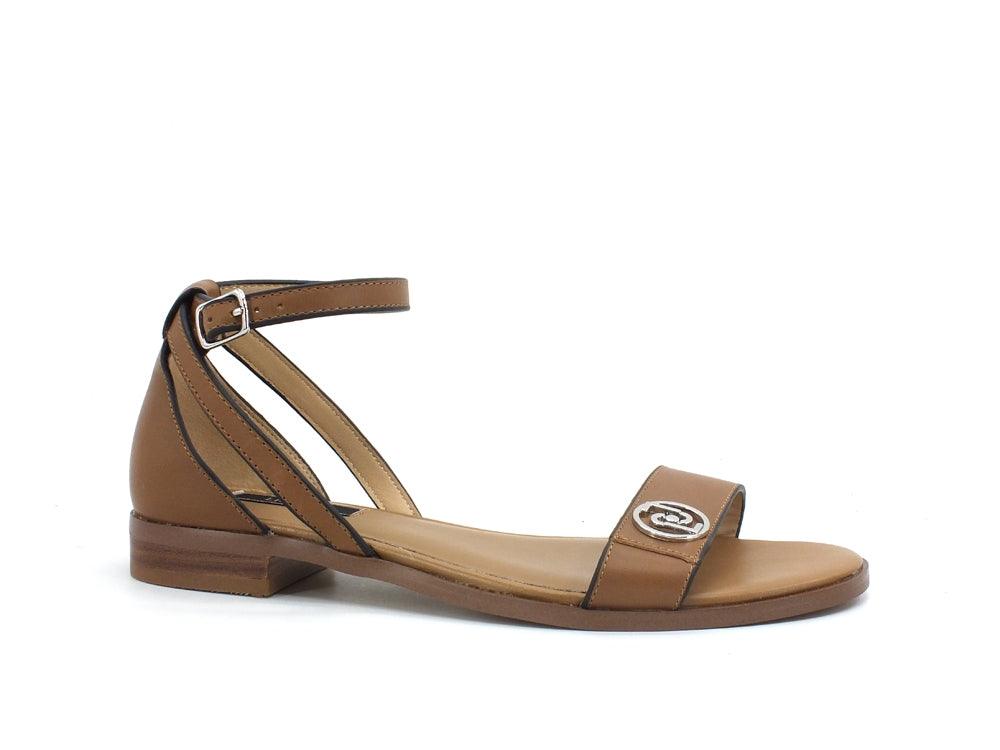 LIU JO Erin 10 Sandalo Donna Logo Tan SA1047P0102 - Sandrini Calzature e Abbigliamento