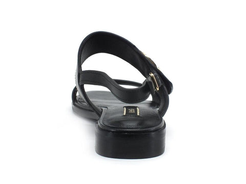 LIU JO Erin 3 Sandalo Fasce Calf Logo Black SA1041P0102 - Sandrini Calzature e Abbigliamento