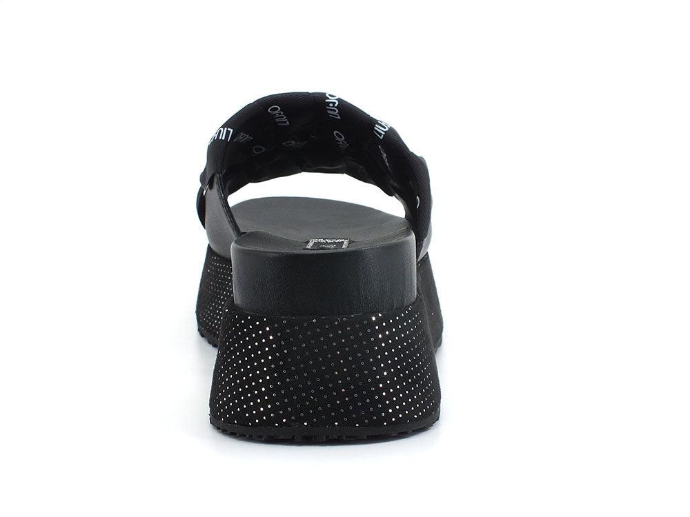 LIU JO Frida 14 Ciabatta Platform Spreading Black SA2169EX014 - Sandrini Calzature e Abbigliamento