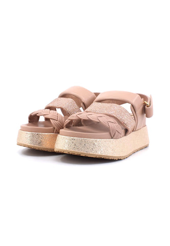 LIU JO Frida 23 Sandalo Flat Form Donna Nude Beige SA3023EX146 - Sandrini Calzature e Abbigliamento