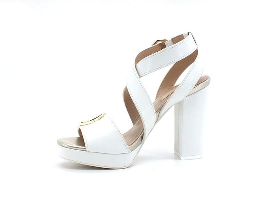 LIU JO Hebe 14 Sandalo Pelle Tacco Alto Bianco White SA2235P0102 - Sandrini Calzature e Abbigliamento