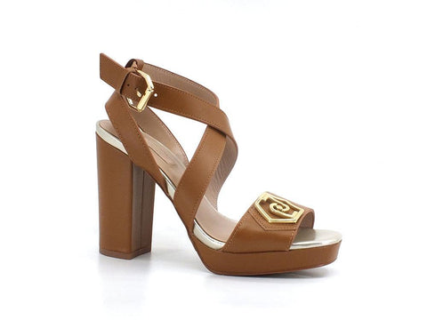 LIU JO Hebe 14 Sandalo Pelle Tacco Alto Nut SA2235P0102 - Sandrini Calzature e Abbigliamento