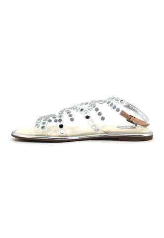LIU JO Irene =7 Sandalo Donna Trasparent Bianco SA4181EX124 - Sandrini Calzature e Abbigliamento