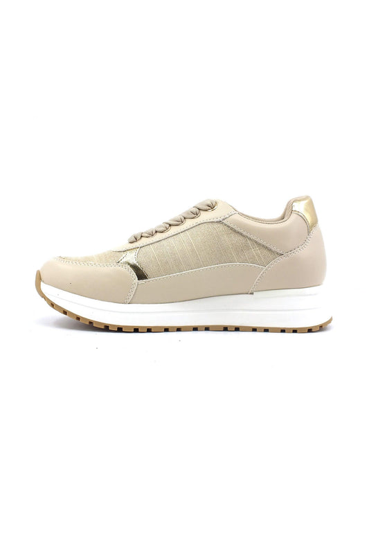 LIU JO Johanna 01 Sneaker Donna Oro Beige Sand BF3133TX346 - Sandrini Calzature e Abbigliamento