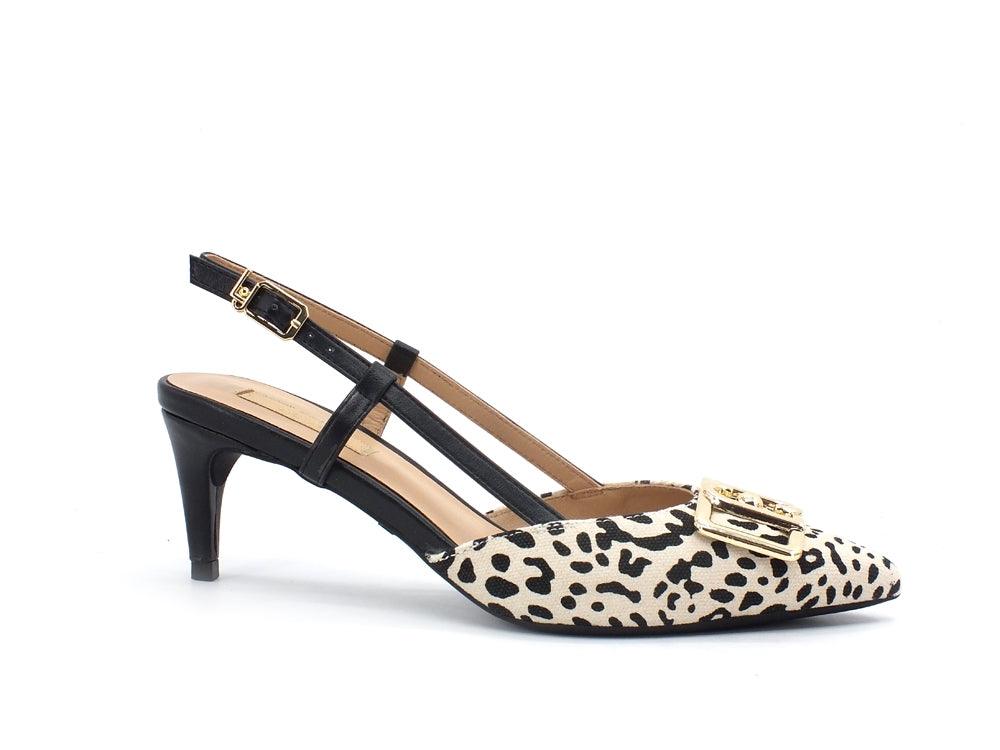 LIU JO Katia 6-Slig Back Sandalo Tacco Animalier Leopard SA1089TX181 - Sandrini Calzature e Abbigliamento