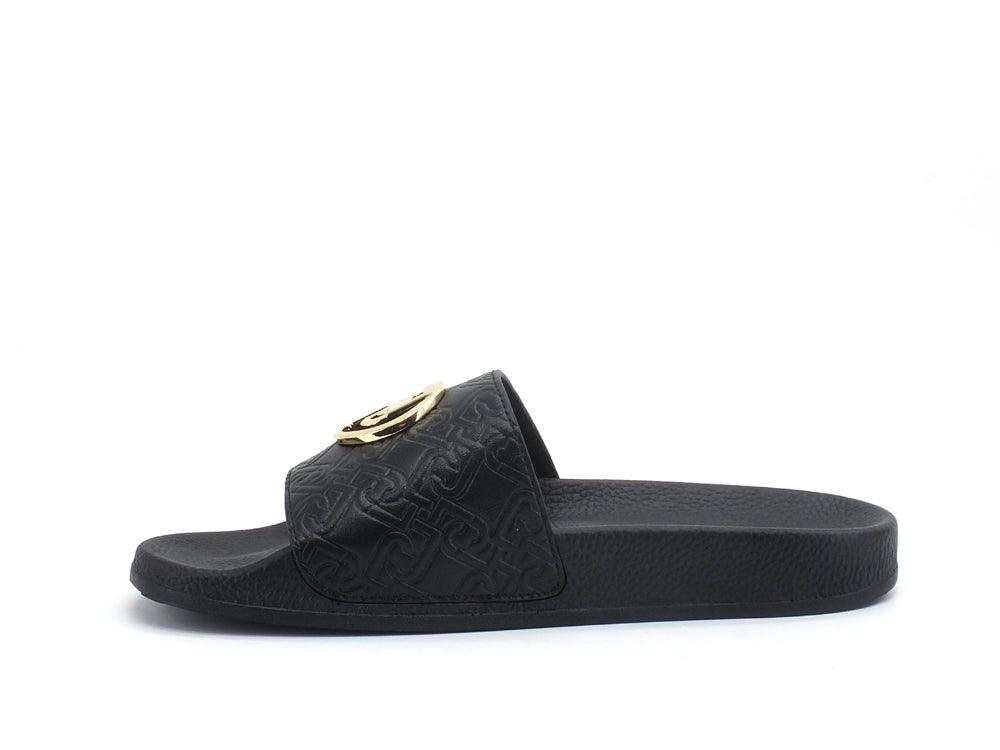 LIU JO Kos 1 Slipper Ciabatta Logo Black BA1089EX098 - Sandrini Calzature e Abbigliamento