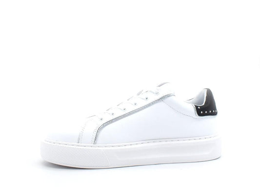 LIU JO Kylie 07 Sneaker Calf Retro White Black BA2069P0102 - Sandrini Calzature e Abbigliamento