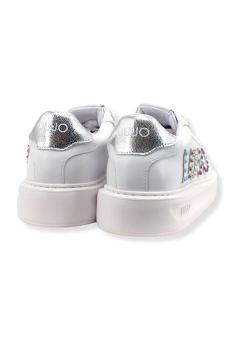 LIU JO Kylie 10 Sneaker Donna White Silver BF2123PX100 - Sandrini Calzature e Abbigliamento