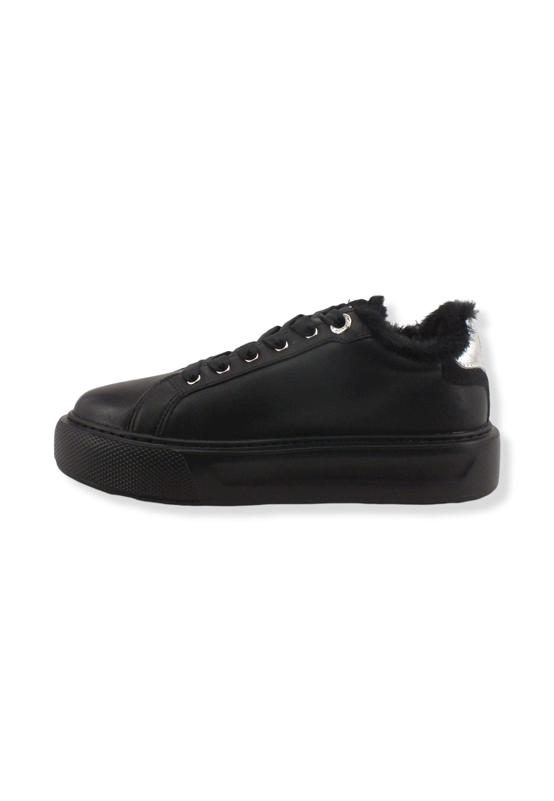 LIU JO Kylie 10 Sneaker Fur Donna Black Silver BF2123PX274 - Sandrini Calzature e Abbigliamento