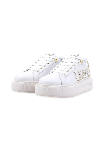 LIU JO Kylie 10 Sneaker White Light Gold BA3127PX335 - Sandrini Calzature e Abbigliamento