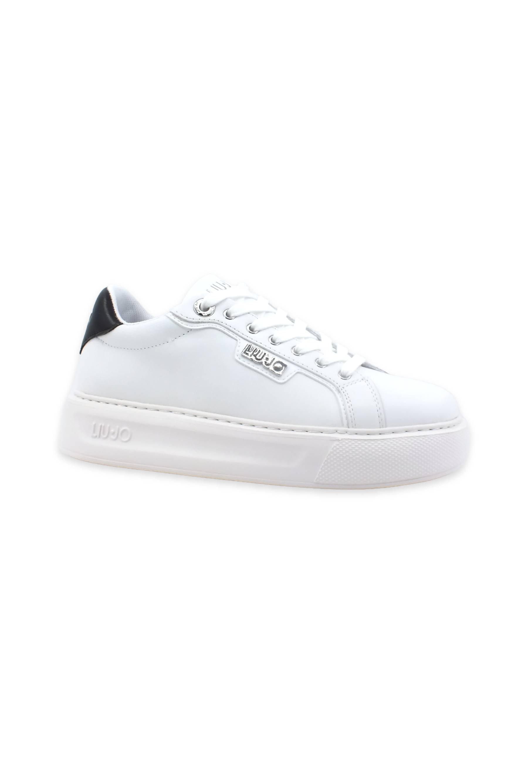 LIU JO Kylie 18 Sneaker Donna White Black BA3131PX136 - Sandrini Calzature e Abbigliamento
