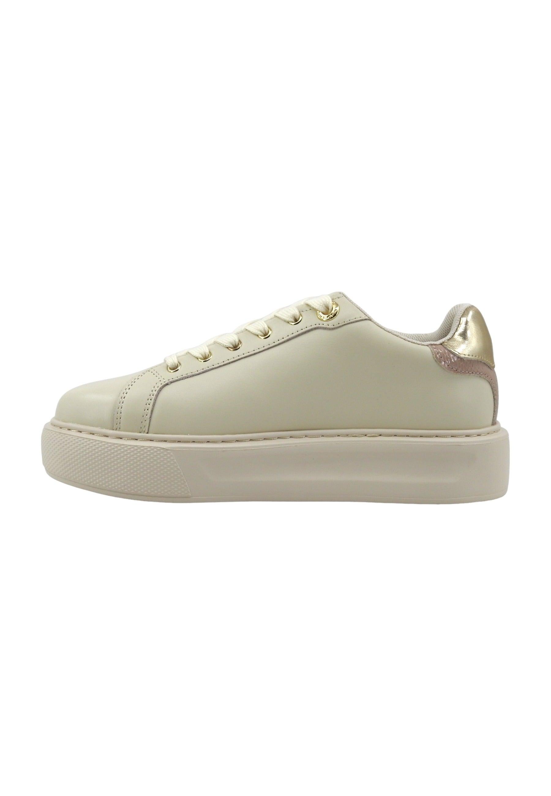 LIU JO Kylie 22 Sneaker Donna Ivory Gold BA4071PX479 - Sandrini Calzature e Abbigliamento