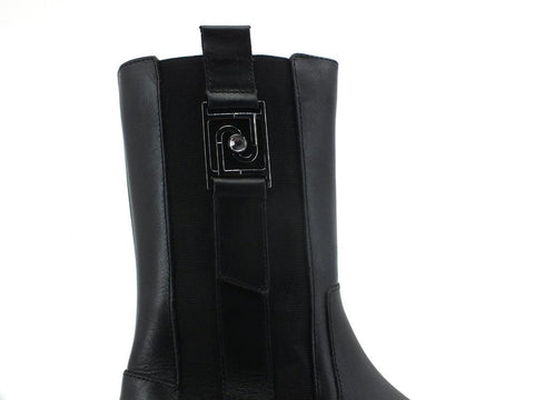 LIU JO Love 10 Stivale Boot Pelle Elastici Logo Black SF1065P0102 - Sandrini Calzature e Abbigliamento