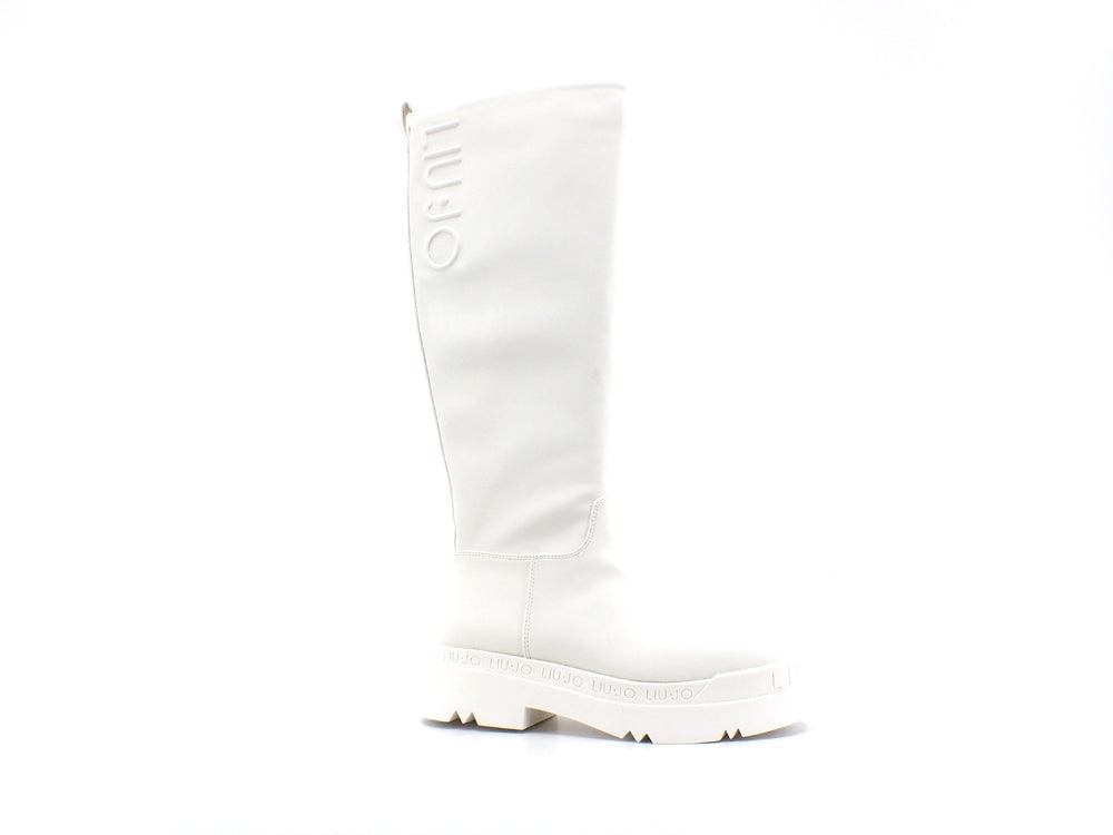 LIU JO Love 18 Stivale Combact Pelle White SF1229EX014 - Sandrini Calzature e Abbigliamento