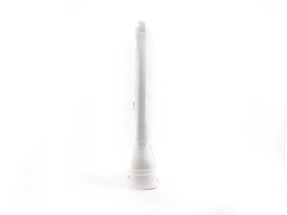 LIU JO Love 18 Stivale Combact Pelle White SF1229EX014 - Sandrini Calzature e Abbigliamento