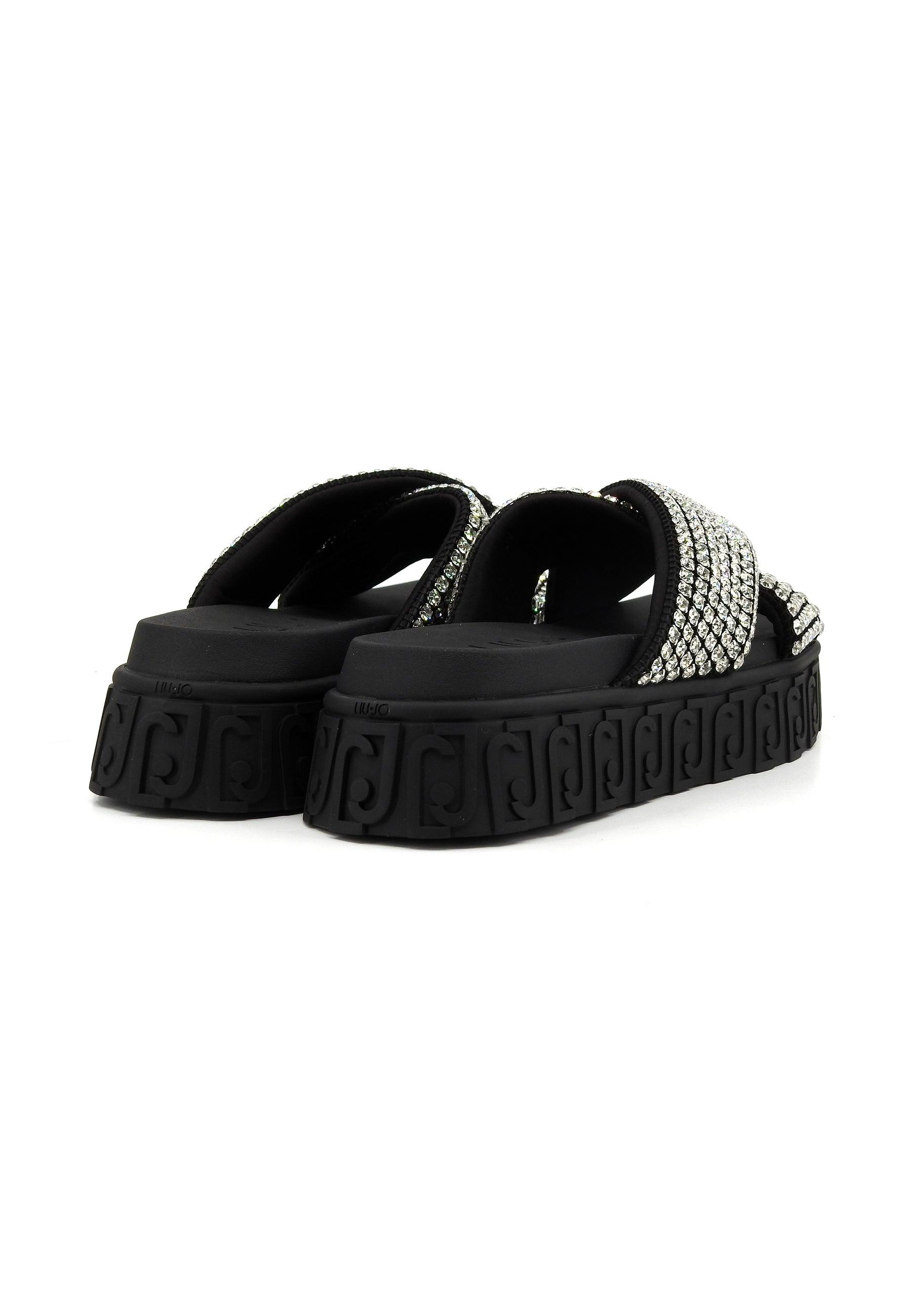 LIU JO Lovely Sandal 02 Ciabatta Donna Black BA4133TX421 - Sandrini Calzature e Abbigliamento