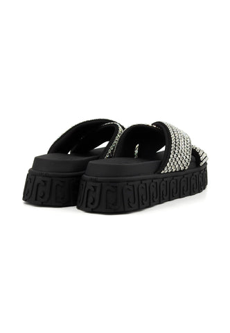 LIU JO Lovely Sandal 02 Ciabatta Donna Black BA4133TX421 - Sandrini Calzature e Abbigliamento