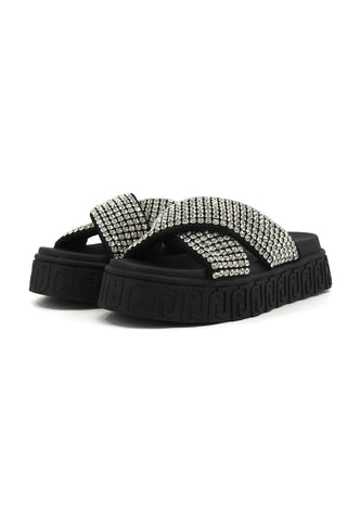 LIU JO Lovely Sandal 02 Ciabatta Donna Black BA4133TX421 - Sandrini Calzature e Abbigliamento