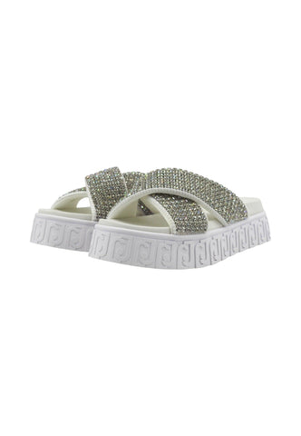 LIU JO Lovely Sandal 02 Ciabatta Donna White BA4133TX421 - Sandrini Calzature e Abbigliamento