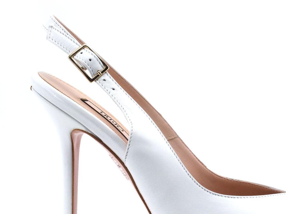 LIU JO Marilyn 4 Slingback Sandalo Tacco White Bianco SXX547P0062 - Sandrini Calzature e Abbigliamento