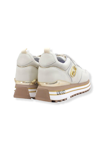 LIU JO Maxi Wonder 01 Platform Sneaker Donna Beige Conchiglia BF2095P0102 - Sandrini Calzature e Abbigliamento