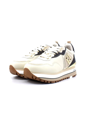LIU JO Maxi Wonder 01 Sneaker Donna Conchiglia Beige BF3003PX393 - Sandrini Calzature e Abbigliamento