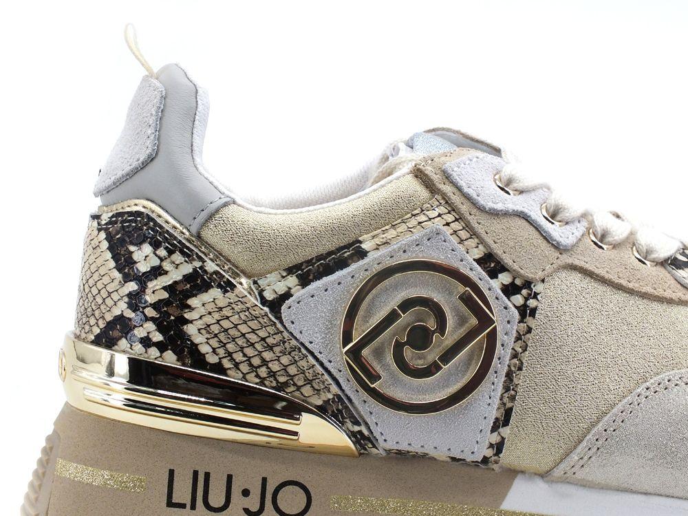 LIU JO Maxi Wonder 1 Sneaker Retro Snake Python Papyr BA2051PX227 - Sandrini Calzature e Abbigliamento