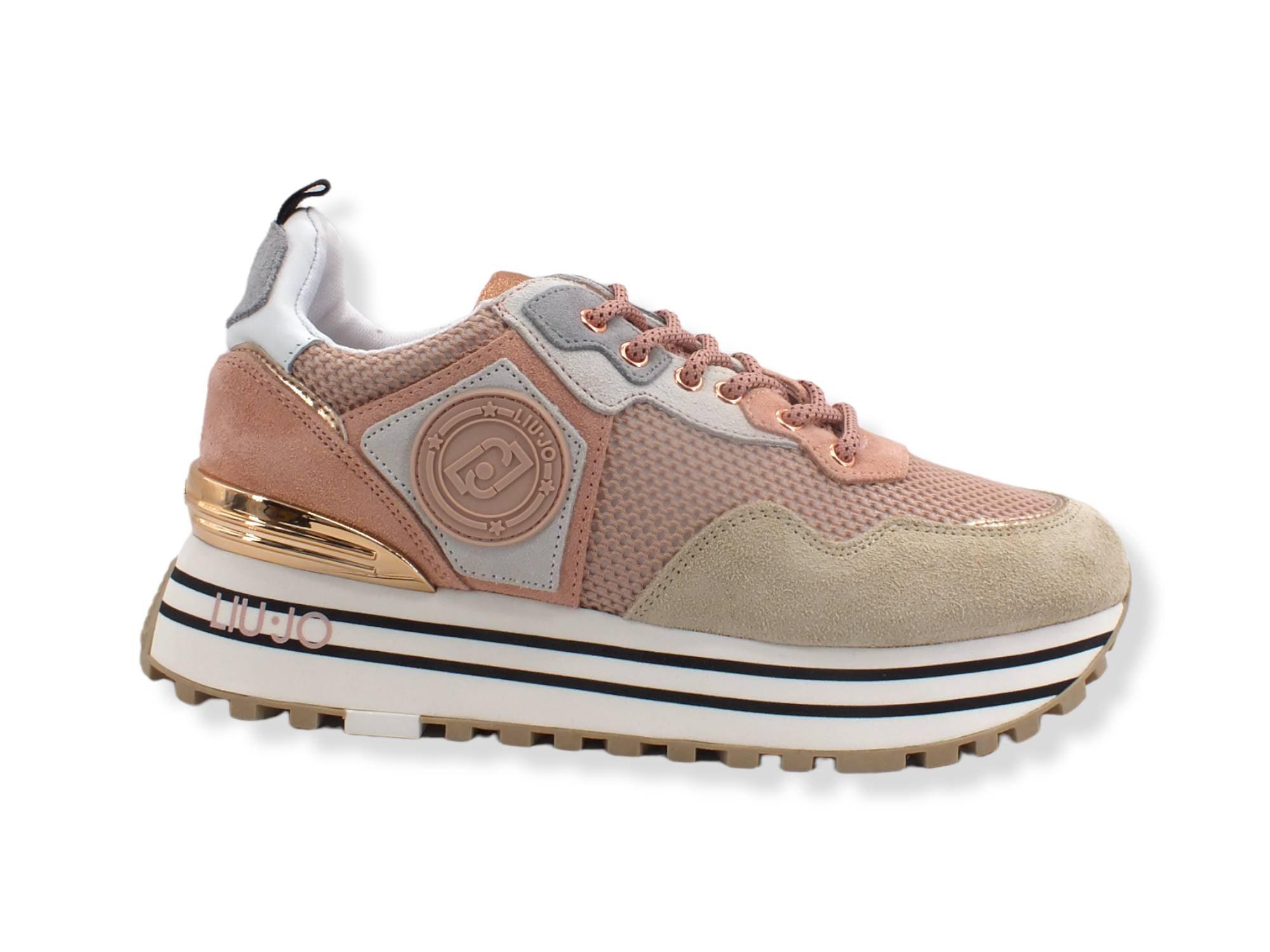LIU JO Maxi Wonder 1 Sneaker Rosa Phard BA2051PX027 - Sandrini Calzature e Abbigliamento