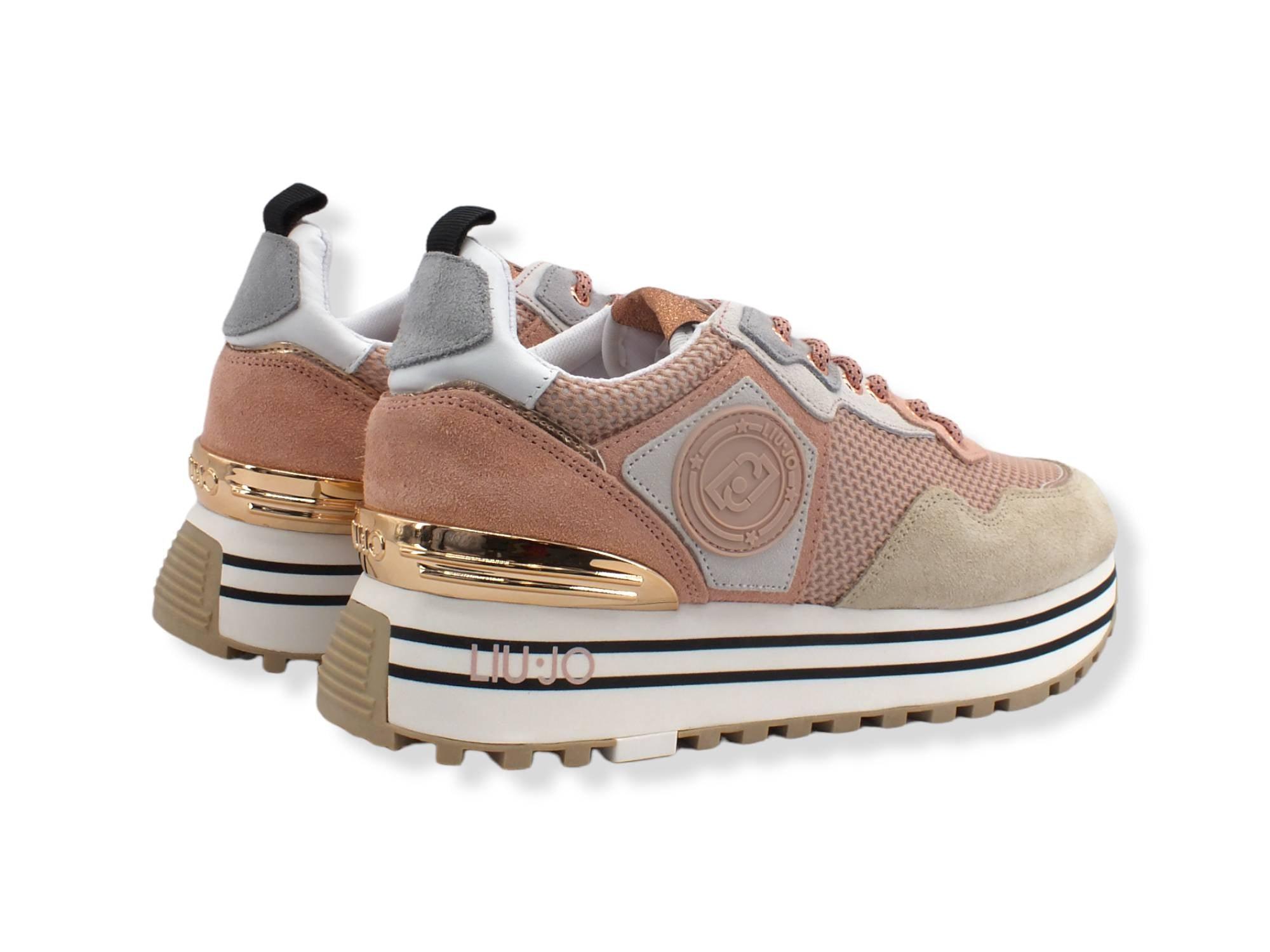 LIU JO Maxi Wonder 1 Sneaker Rosa Phard BA2051PX027 - Sandrini Calzature e Abbigliamento