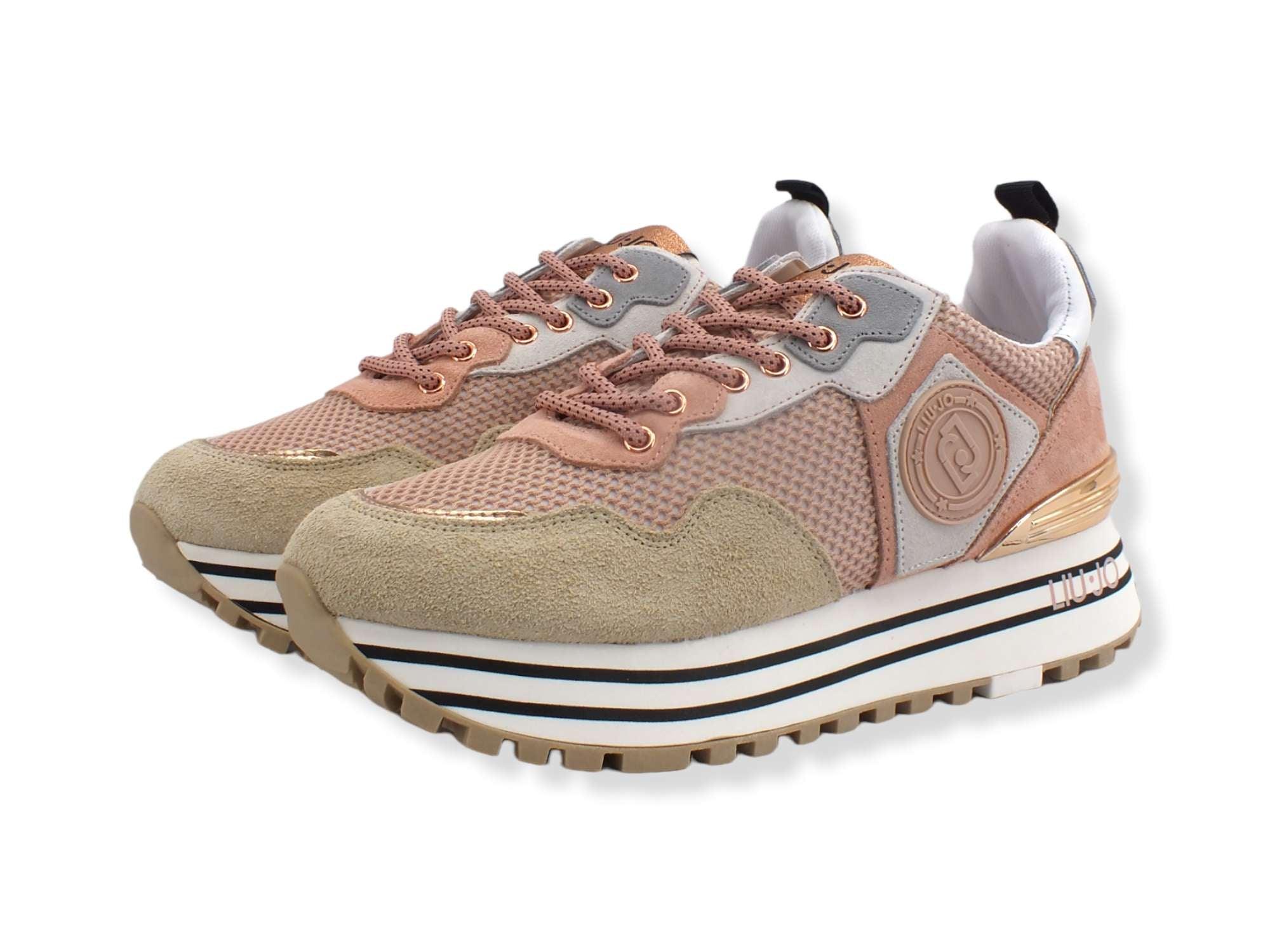 LIU JO Maxi Wonder 1 Sneaker Rosa Phard BA2051PX027 - Sandrini Calzature e Abbigliamento