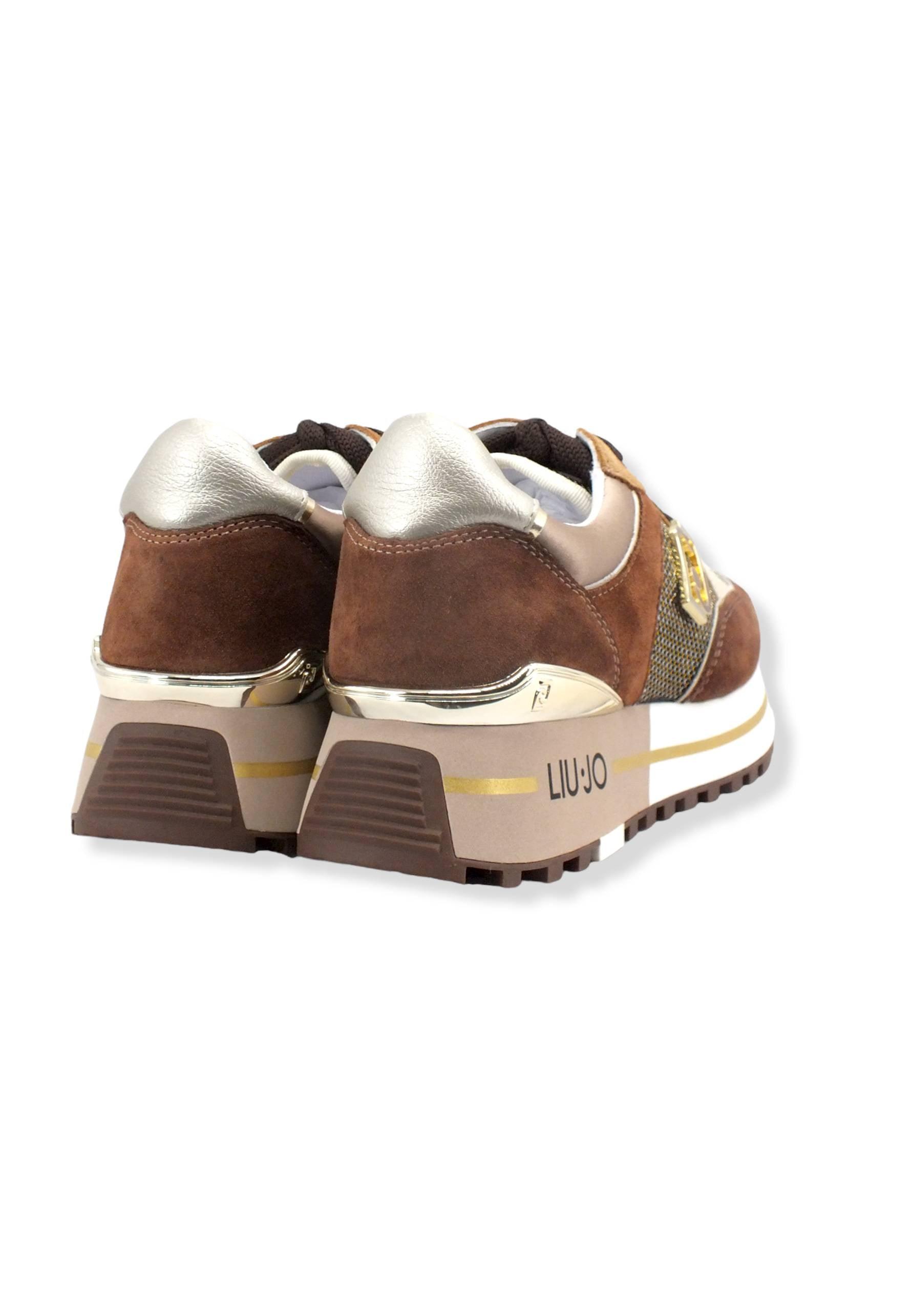 LIU JO Maxi Wonder 20 Sneaker Donna Camouflage Brown BF2097PX255 - Sandrini Calzature e Abbigliamento