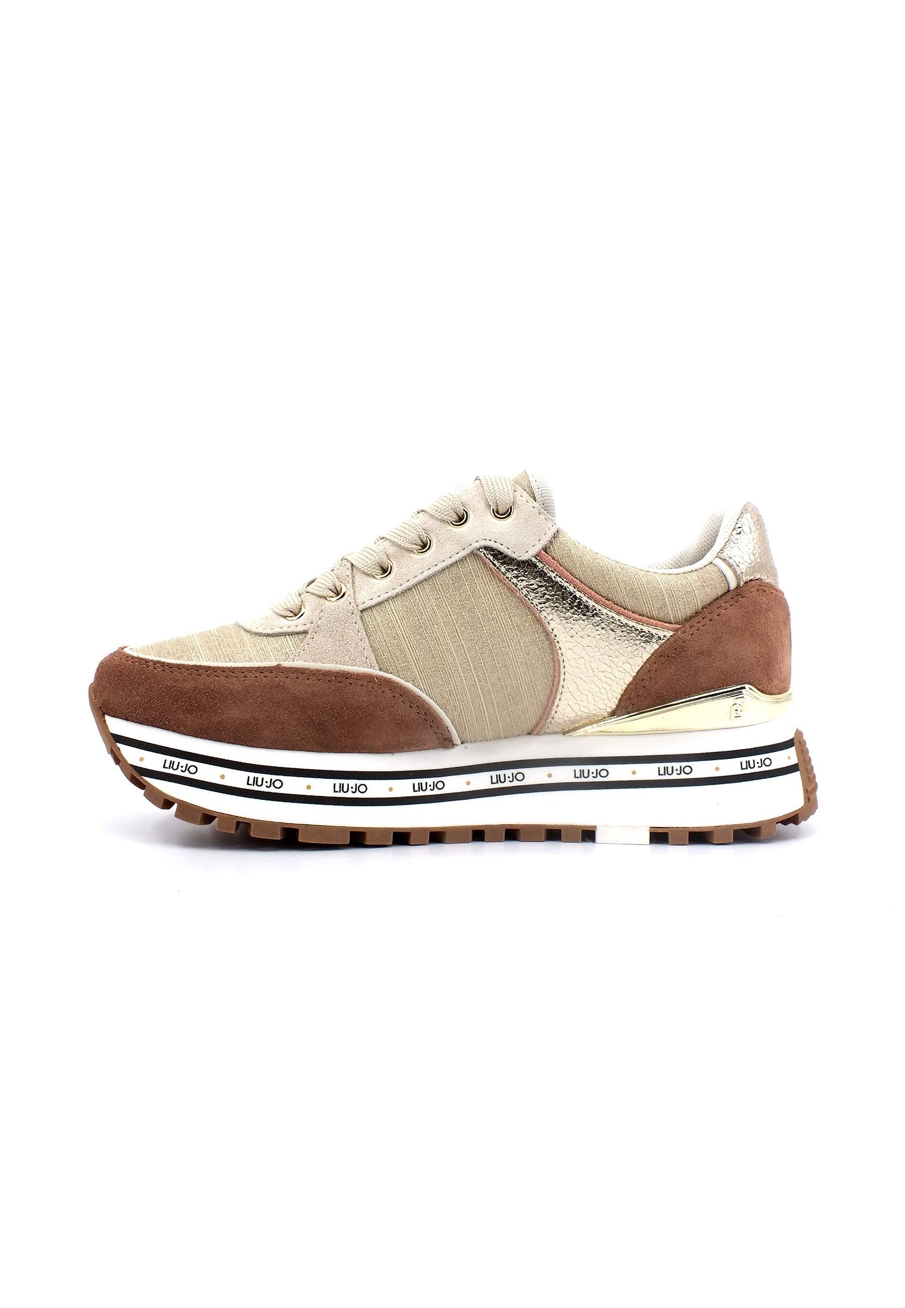 LIU JO Maxi Wonder 20 Sneaker Donna Tan Beige BF3009PX388 - Sandrini Calzature e Abbigliamento