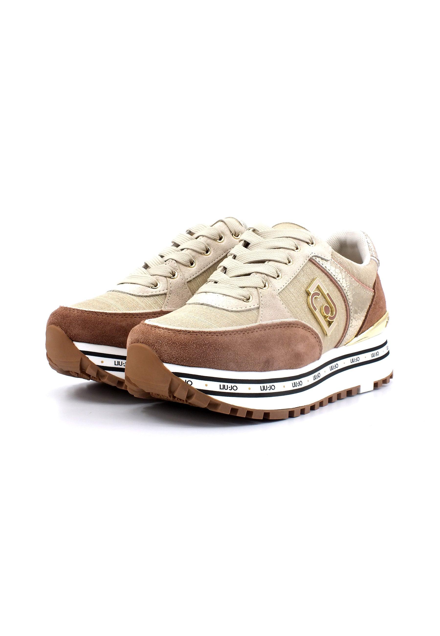 LIU JO Maxi Wonder 20 Sneaker Donna Tan Beige BF3009PX388 - Sandrini Calzature e Abbigliamento
