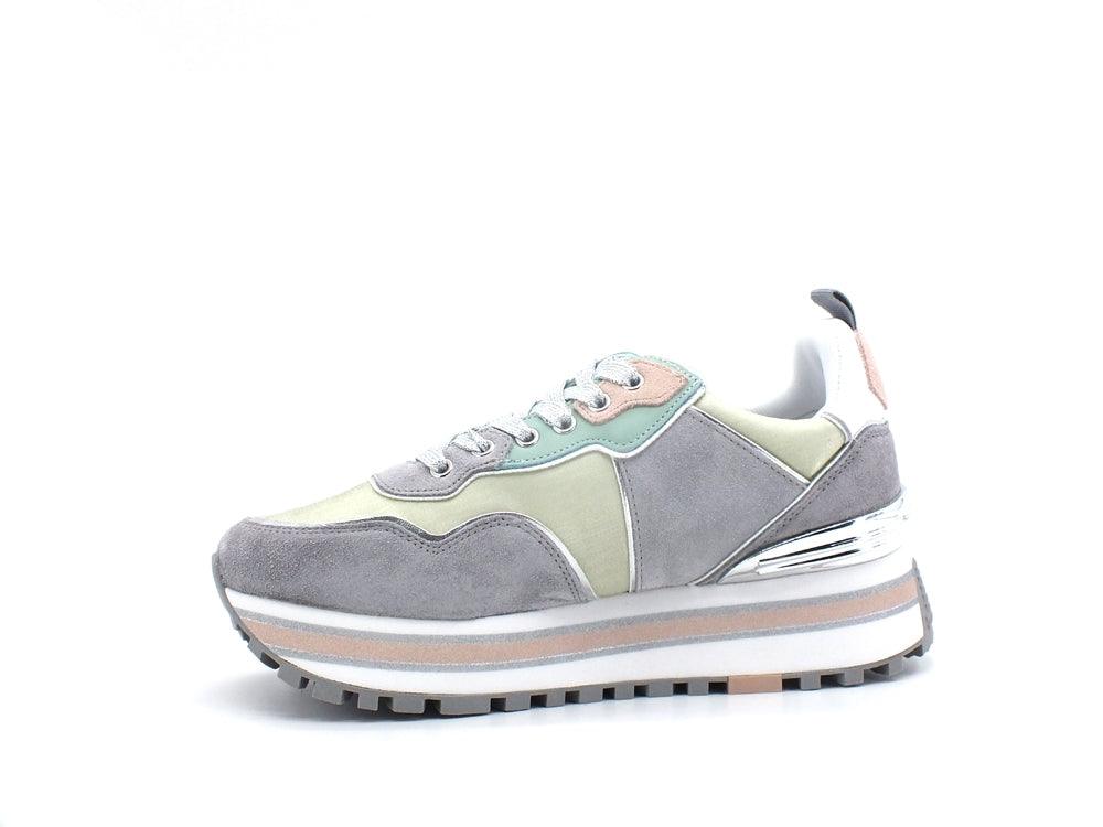 LIU JO Maxi Wonder 24 Sneaker Cow Suede Turquoise BA2053PX102 - Sandrini Calzature e Abbigliamento